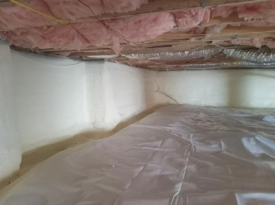 Crawl space encapsulation with closed-cell spray foam for Roof Maintenance in Hellertown