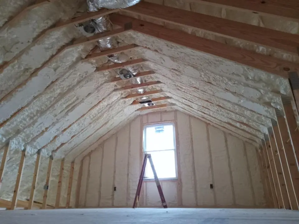 Spray foam roofing application for Crawl Space Insulation project in Hellertown